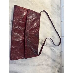 Vintage Burgundy Red Eelskin Purse